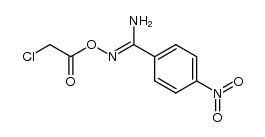 (Z)-N'-(2-chloroacetoxy)-4-nitrobenzimidamide Structure