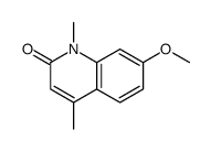7-methoxy-1,4-dimethylquinolin-2-one Structure