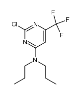 2-Chloro-4-N,N-di-n-propylamino-6-trifluoromethylpyrimidine结构式