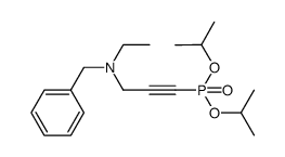diisopropyl (3-(benzyl(ethyl)amino)prop-1-yn-1-yl)phosphonate Structure
