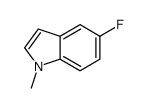 5-氟-1-甲基-1H-吲哚结构式
