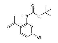 tert-butyl (2-acetyl-5-chlorophenyl)carbamate结构式