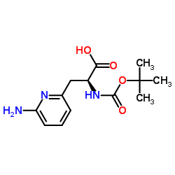 3-(6-AMINO-PYRIDIN-2-YL)-N-BOC-L-ALANINE structure