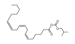 (isobutyl carbonic) (6Z,9Z,12Z)-octadeca-6,9,12-trienoic anhydride Structure
