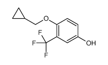 4-(cyclopropylmethoxy)-3-(trifluoromethyl)phenol Structure