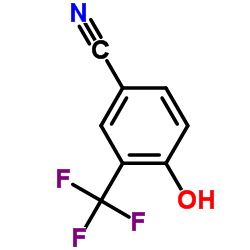 4-羟基-3-(三氟甲基)苯腈结构式