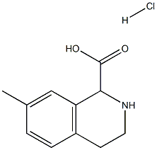 7-甲基-1,2,3,4-四氢异喹啉-1-羧酸盐酸盐结构式