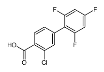 2-chloro-4-(2,4,6-trifluorophenyl)benzoic acid结构式
