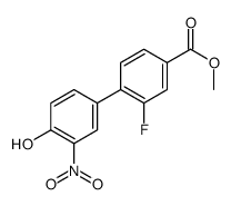 methyl 3-fluoro-4-(4-hydroxy-3-nitrophenyl)benzoate Structure