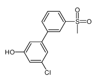 3-chloro-5-(3-methylsulfonylphenyl)phenol Structure