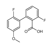 2-fluoro-6-(2-fluoro-5-methoxyphenyl)benzoic acid Structure