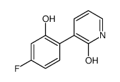 3-(4-fluoro-2-hydroxyphenyl)-1H-pyridin-2-one结构式
