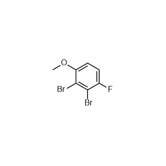 2,3-Dibromo-1-fluoro-4-methoxybenzene Structure