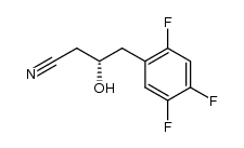 (S)-3-hydroxy-4-(2,4,5-trifluorophenyl)butanenitrile Structure
