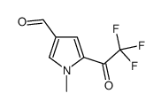 1H-Pyrrole-3-carboxaldehyde, 1-methyl-5-(trifluoroacetyl)- (9CI) Structure
