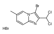 3-溴-2-二氯甲基-6-甲基-咪唑并[1,2-a]吡啶氢溴酸结构式