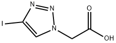 2-(4-碘-1H-1,2,3-三唑-1-基)乙酸结构式