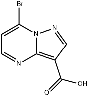 7-溴吡唑并[1,5-A]嘧啶-3-羧酸结构式