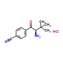 rac-4-(2-氨基-3,3-二甲基-1-氧丁基)苄腈盐酸盐结构式
