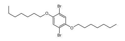 1,4-DIBROMO-2,5-DI(HEPTYLOXY)BENZENE结构式