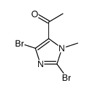 1-(2,5-dibromo-3-methylimidazol-4-yl)ethanone结构式