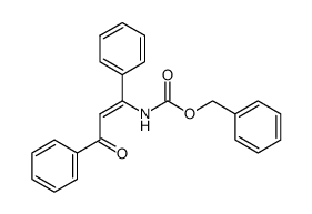 benzyl (Z)-(3-oxo-1,3-diphenylprop-1-en-1-yl)carbamate结构式