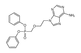 9-[2-(diphenoxyphosphorylmethoxy)ethyl]purin-6-amine Structure