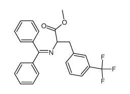 methyl 2-((diphenylmethylene)amino)-3-(3-(trifluoromethyl)phenyl)propanoate结构式