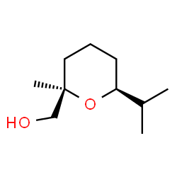 2H-Pyran-2-methanol,tetrahydro-2-methyl-6-(1-methylethyl)-,cis-(9CI) Structure