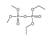 Diphosphoric acid P1,P1-diethyl-P2,P2-dimethyl ester Structure