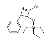 (3R,4S)-4-苯基-3-[(三乙基硅烷基)氧基]-2-氮杂环丁酮结构式