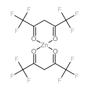Zinc,bis(1,1,1,5,5,5-hexafluoro-2,4-pentanedionato-kO2,kO4)-, (T-4)- Structure