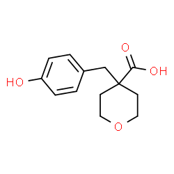 4-(4-Hydroxybenzyl)tetrahydropyran-4-carboxylic Acid Structure