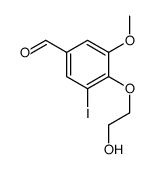 4-(2-hydroxyethoxy)-3-iodo-5-methoxybenzaldehyde Structure