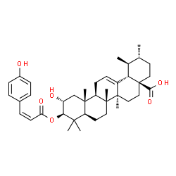 3-beta-O-(cis-p-Coumaroyl)corosolic acid Structure