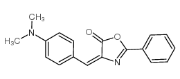 4-[4-(二甲基氨基)亚苄基]-2-苯基-2-噁唑-5-酮结构式