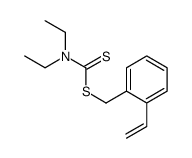 (2-ethenylphenyl)methyl N,N-diethylcarbamodithioate Structure
