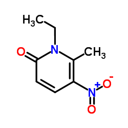 1-Ethyl-6-methyl-5-nitro-2(1H)-pyridinone Structure
