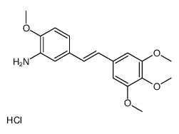 2-methoxy-5-[2-(3,4,5-trimethoxyphenyl)ethenyl]aniline,hydrochloride Structure