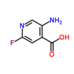 5-氨基-2-氟-4-吡啶羧酸结构式