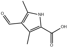 4-甲酰基-3,5-二甲基-1H-吡咯-2-羧酸结构式