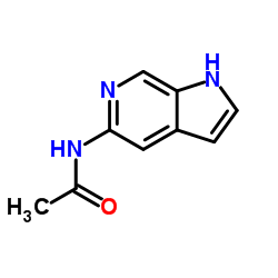 N-1H-吡咯并[2,3-c]吡啶-5-乙酰胺结构式