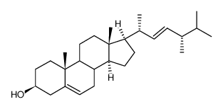 (24S)-ergosta-5,22(E)-dien-3beta-ol结构式