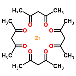 2,4-Pentanedione-zirconium (4:1) Structure