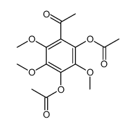 (2-acetyl-5-acetyloxy-3,4,6-trimethoxyphenyl) acetate结构式