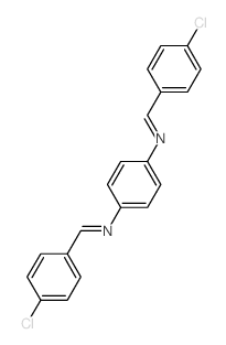 1,4-Benzenediamine,N1,N4-bis[(4-chlorophenyl)methylene]-结构式