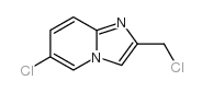 6-氯-2-氯甲基咪唑并[1,2-a]吡啶结构式
