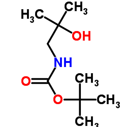 2-羟基-2-甲基丙基氨基甲酸叔丁酯结构式