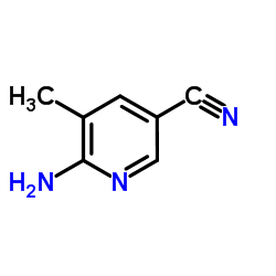 2-氨基-3-甲基-5-氰基吡啶结构式