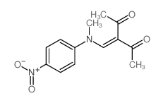 2,4-Pentanedione,3-[[methyl(4-nitrophenyl)amino]methylene]- Structure